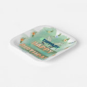 Flower and Butterfly Paper Square Bord (Gebogen)