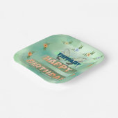 Flower and Butterfly Paper Square Bord (Gebogen)