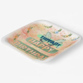 Flower and Butterfly Paper Square Bord (Gebogen)