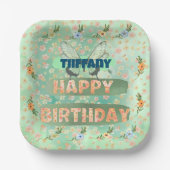 Flower and Butterfly Paper Square Bord (Voorkant)