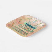 Flower and Butterfly Paper Square Bord (Gebogen)