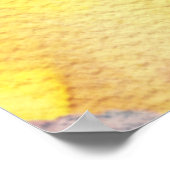 *~* Flower AP10 Yellow Peach Waterverf Flower Poster (Hoek)