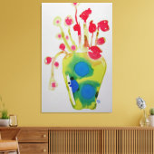 Flower Arrangement Abstract schilderij Canvas Afdruk (Insitu (Woonkamer))