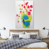 Flower Arrangement Abstract schilderij Canvas Afdruk (Insitu (Slaapkamer))