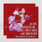 FLOWER ART CADEAU VOOR DOCHTERS DAY (Voorkant / Achterkant)