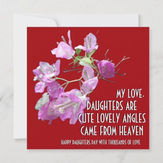 FLOWER ART CADEAU VOOR DOCHTERS DAY (Voorkant)