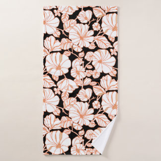 flower art design badhanddoek
