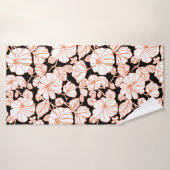 flower art design badhanddoek (Badhanddoek)
