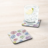 Flower Art Hard Plastic Coaster Bier Onderzetter (Rechterzijde)