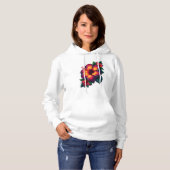 Flower Art Hoodie for Women (Voorkant volledig)