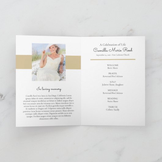 Flower Art Memorial Programme Programma (Binnen)