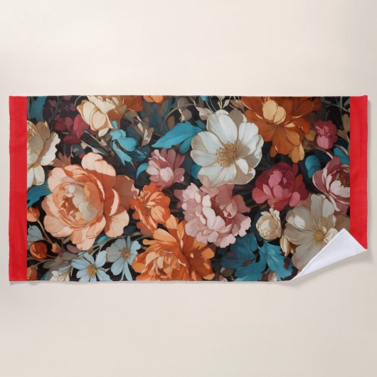 Flower Art Strandlaken (Voorkant)