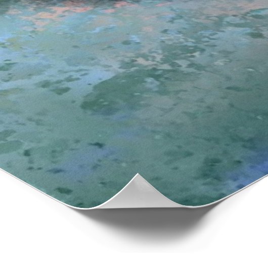 Flower Ballerina Vrouw Ballet Danser Poster (Hoek)