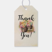 Flower Barrel Baby shower Gift Labels Cadeaulabel (Achterkant)