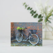 Flower Basket Bicycle, Kopenhagen, Denemarken Briefkaart (Staand voorkant)