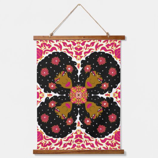 Flower Beauty Hangend Wandkleed (Voorkant)