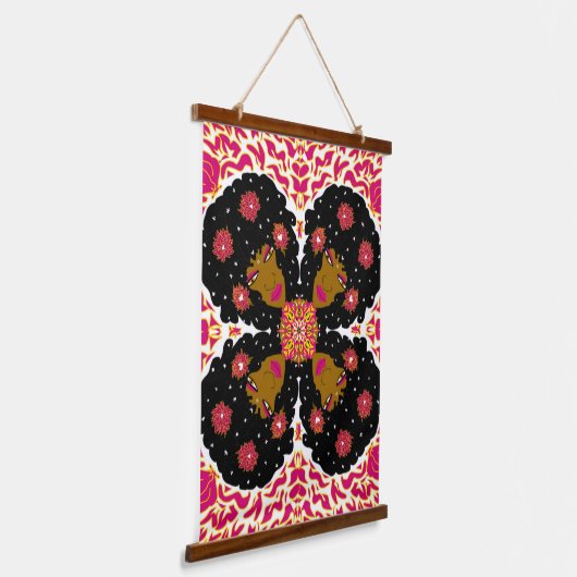 Flower Beauty Hangend Wandkleed (Gebogen)