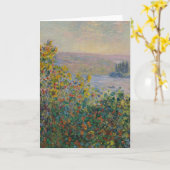 Flower Beds at Vétheuil, Impressionist Landscape Kaart (Gele Bloem)