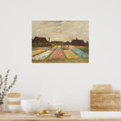 Flower Beds - Vincent van Gogh Fine Art Poster (Keuken)