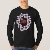 Flower Bee Artwork nature   T-shirt (Voorkant)