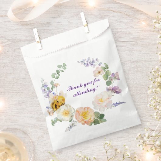 Flower Bee Favoriete Bags Bedankzakje (Geknipt)