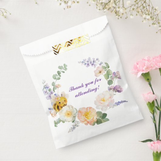 Flower Bee Favoriete Bags Bedankzakje (Gezegeld)