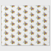 Flower bee with wild plants cadeaupapier (Vlak)