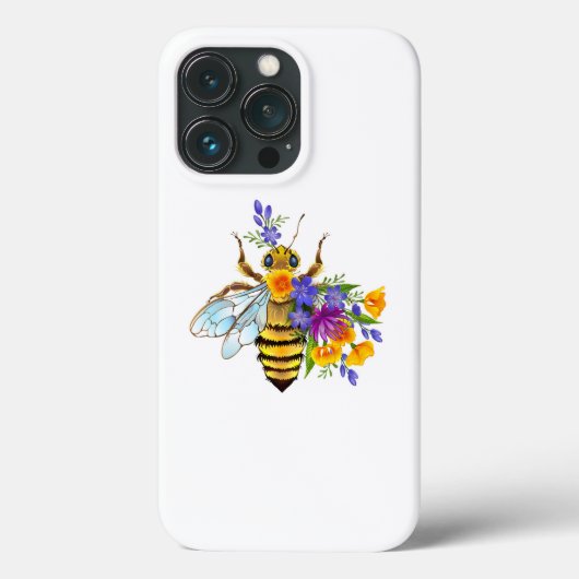 Flower bee with wild plants Case-Mate iPhone case (Achterkant)