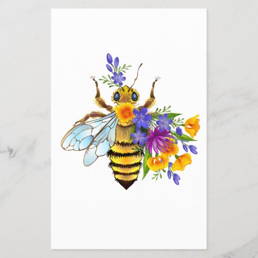 Flower bee with wild plants flyer (Voorkant)