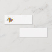 Flower bee with wild plants mini visitekaartje (Voorkant / Achterkant)