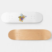 Flower bee with wild plants persoonlijk skateboard (Horizontaal)