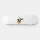 Flower bee with wild plants persoonlijk skateboard (Horizontaal)