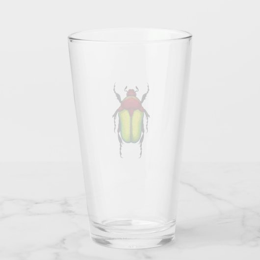 Flower beetle glas (Achterkant)