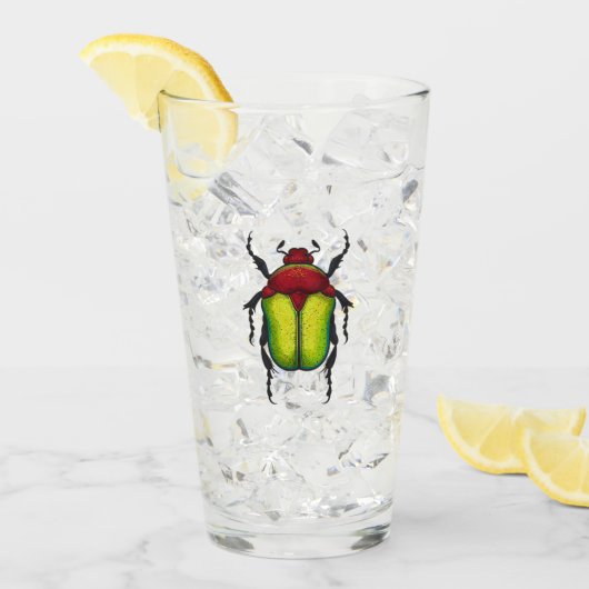 Flower beetle glas (Voorkant ijs)