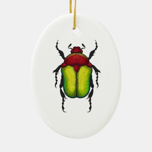 Flower beetle keramisch ornament (Achterkant)