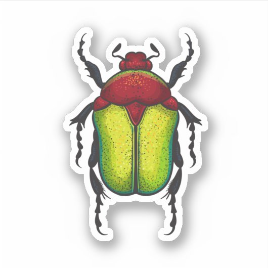 Flower beetle sticker (Voorkant)