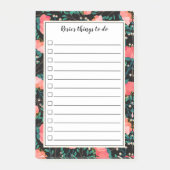 Flower & Berries Pattern - Selectievakje om te doe Post-it® Notes (Voorkant)
