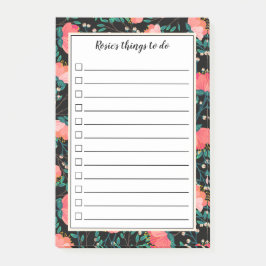 Flower & Berries Pattern - Selectievakje om te doe Post-it® Notes