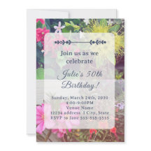 Flower Birthday Invitation