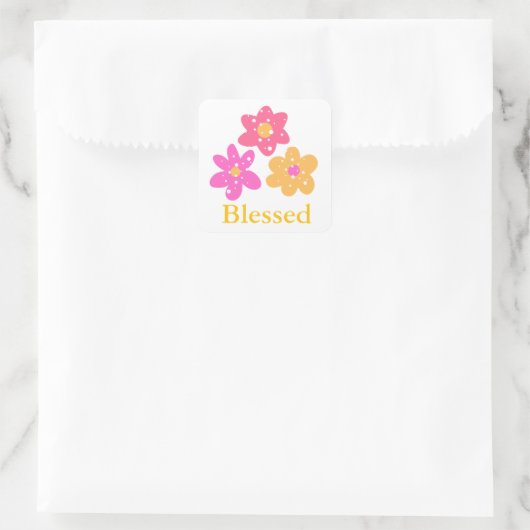 Flower Blessed Pinks Yellow_Fun Stickers (Tas)