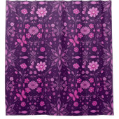 Flower Bloom Fairycore Pattern Douchegordijn (Voorkant)