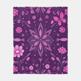 Flower Bloom Fairycore Pattern Fleece Deken