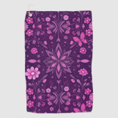 Flower Bloom Fairycore Pattern Golfhanddoek (Voorkant)