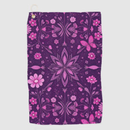 Flower Bloom Fairycore Pattern Golfhanddoek