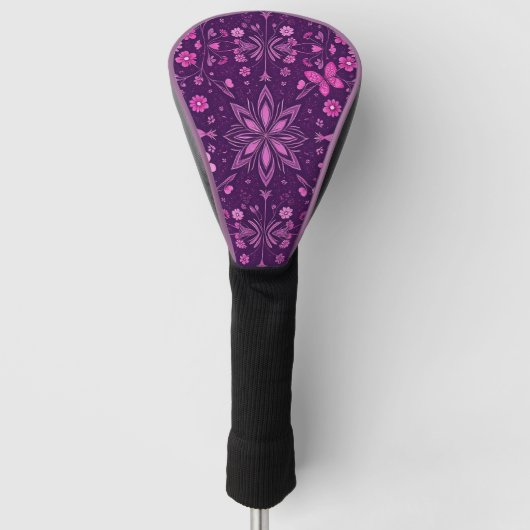 Flower Bloom Fairycore Pattern Golfheadcover (Voorkant)
