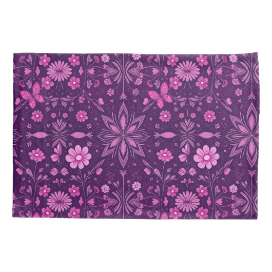 Flower Bloom Fairycore Pattern Kussensloop (Achterkant)