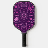Flower Bloom Fairycore Pattern Pickleball Paddle (Voorkant)