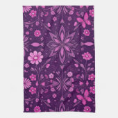 Flower Bloom Fairycore Pattern Theedoek (Verticaal)