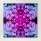 Flower Blossoms Abstract Tinted Voeg je foto toe Legpuzzel (Horizontaal)