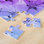 Flower Blossoms Abstract Tinted Voeg je foto toe Legpuzzel (Zijkant)